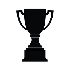 Black silhouette of a sumo trophy icon japan symbol