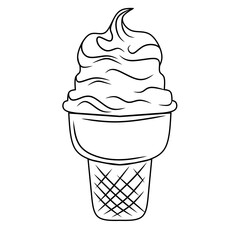 ice cream vector illustration