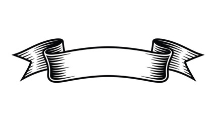 Retro style black and white banner with copy space for text