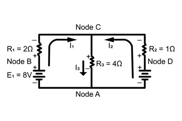 Series and parallel electrical circuits. Parallel circuit, Series circuit, basic electric circuits experiment vector. Kirchhoff voltage law. series and parallel circuits with Batter and light bulb