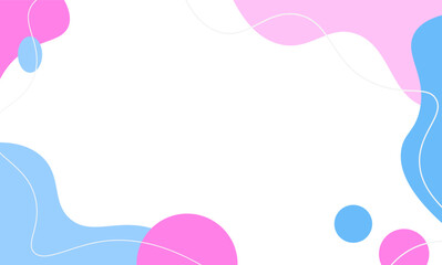 abstract cute frame background organic shape backdrop illustration