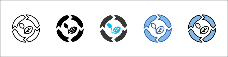 Renewable Icon Pack Multistyle Illustration