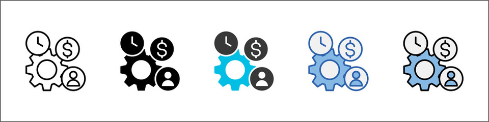 Resources Icon Pack Multistyle Illustration