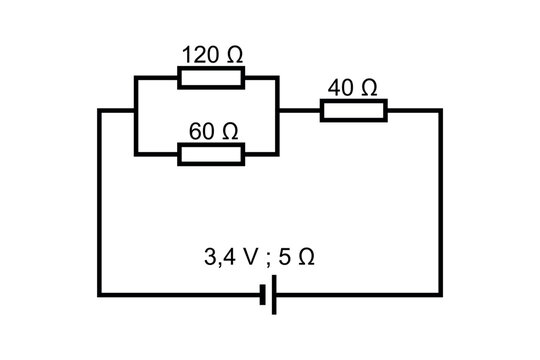 Series and parallel electrical circuits. Parallel circuit, Series circuit, basic electric circuits experiment vector. Kirchhoff voltage law. series and parallel circuits with Batter and light bulb