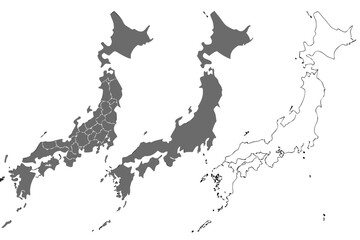 Detailed Map of Japan Showing Prefectures