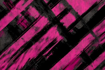 Abstract Pink and Black Diagonal Brush Strokes Texture