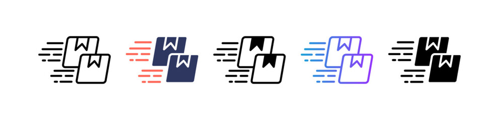 Fast Delivery multiple icon