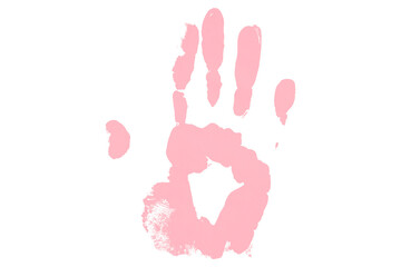 Handwritten pink watercolor painting set on transparent background.