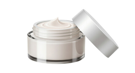 jar of cream on white background png