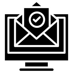 Verified Mail glyph icon
