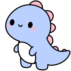 Cute animal cartoon characters for coloring and decoration 