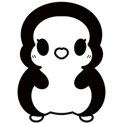 Cute animal cartoon characters for coloring and decoration 