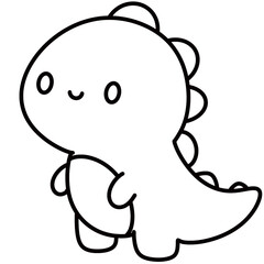 Cute animal cartoon characters for coloring and decoration 