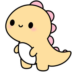 Cute animal cartoon characters for coloring and decoration 