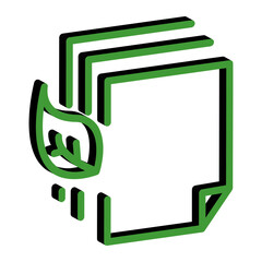 recycling paper icon