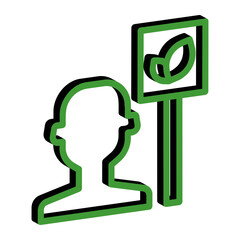 environmental activist icon