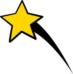 Comic Shooting Star
