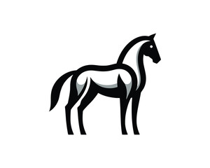 Obraz premium Majestic stallion bold vector illustration for equestrian design