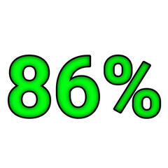 86% percent discount	