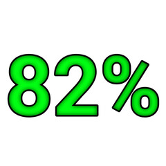 82% percent discount	