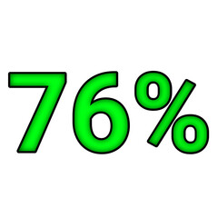 76% percent discount	