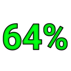 64% percent discount	