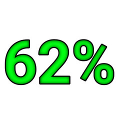 62% percent discount	