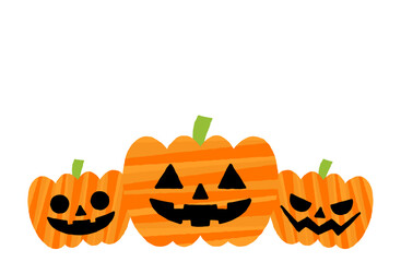 ハロウィンのかぼちゃのベクターイラスト ジャックオランタン ジャックオーランタン カボチャ