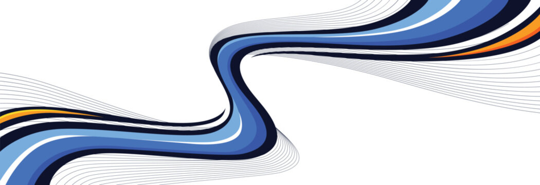 Modern Abstract Background for Car Wrap Branding and Automobile Sticker Decals Livery