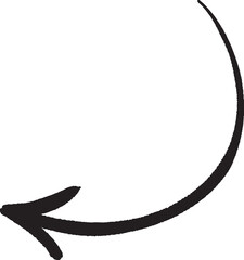 A hand-painted gouache arrow with expressive brush strokes, combining organic movement and modern design. Perfect for creative visuals, motion cues, or infographic elements.