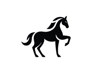 Obraz premium Majestic stallion elegant vector emblem majestic