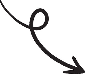 A hand-painted gouache arrow with expressive brush strokes, combining organic movement and modern design. Perfect for creative visuals, motion cues, or infographic elements.