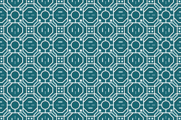 Octagon Grid Seamless Pattern