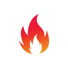 Stylized Fire Flame Icon