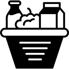 Grocery mixed icon
