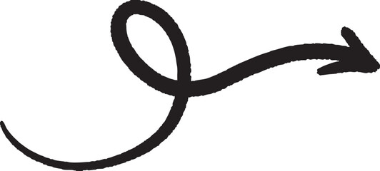 A hand-painted gouache arrow with expressive brush strokes, combining organic movement and modern design. Perfect for creative visuals, motion cues, or infographic elements.