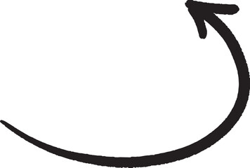 A hand-painted gouache arrow with expressive brush strokes, combining organic movement and modern design. Perfect for creative visuals, motion cues, or infographic elements.