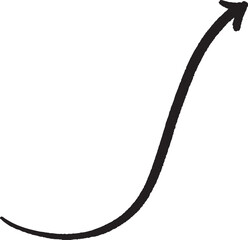 A hand-painted gouache arrow with expressive brush strokes, combining organic movement and modern design. Perfect for creative visuals, motion cues, or infographic elements.