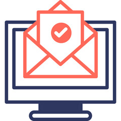 Verified Mail mixed color icon
