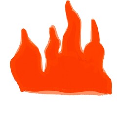 red paint brush