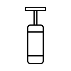 boxing bag icon flat thin outline art logo