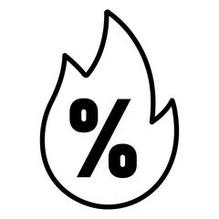 hot sale icon flat thin outline art logo