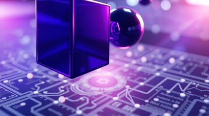 Volumetric Cubes and Spheres on Tech Diagram