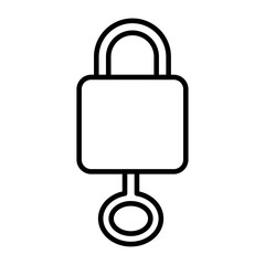 problem solving icon flat thin outline art logo