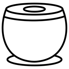 tabla icon flat thin outline art logo