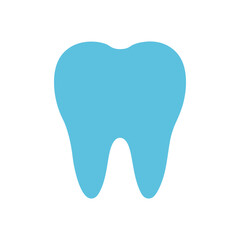 Tooth Icon in Minimalist Design for Dental Health and Oral Care Vector Artwork