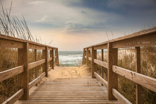 Heading to the ocean beach - Powered by Adobe