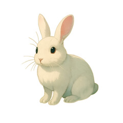 Obraz premium 干支・卯・ウサギのイラスト