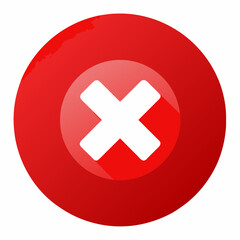 Obraz premium red cross icon