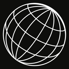 Fototapeta premium globe icon vector